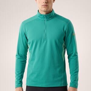 Arc'teryx Men's 1/4 Zip Pullover Base Layer Teal Green Hiking Athletic XL